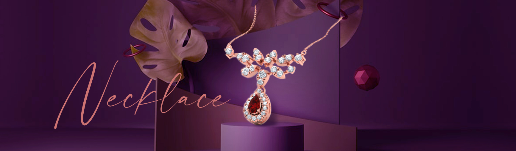 diamond double hook  pendant