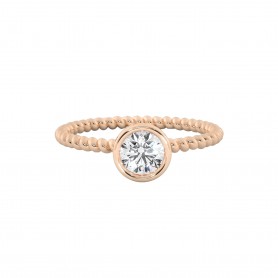 Brilliant Diamond Rope Engagement Ring 