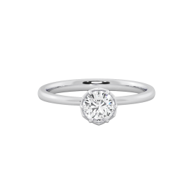 Bezel  Diamond Engagement Ring