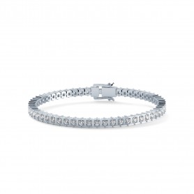 Line Diamond Tennis Bracelet