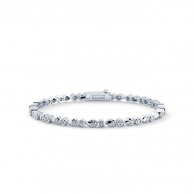 Line Diamond Tennis Bracelet