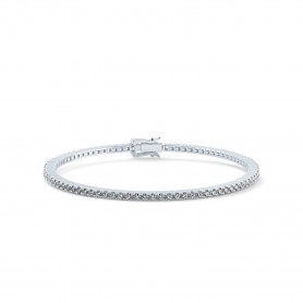 Line Diamond Tennis Bracelet