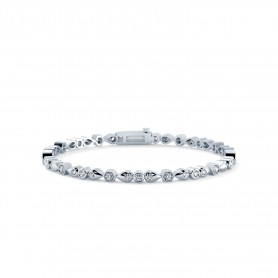 Line Diamond Tennis Bracelet