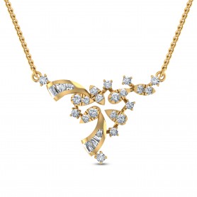 Victoria Diamond Double Hook Pendant Necklace