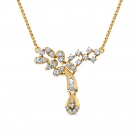 Victoria Diamond Double Hook Pendant Necklace