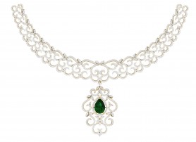 Gemstone Jewelry  Set- Necklace & Danglers
