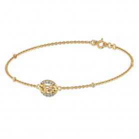 Trinity Diamond loose Chain Bracelet