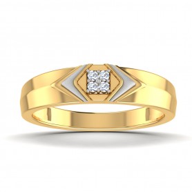 Two tone Diamond Band