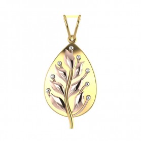 Wreathe Gold Pendant