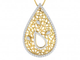 Diamond Filigree Pendant Set