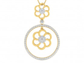 Diamond Pendant Set - Flora Collection