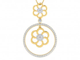 Diamond Pendant Set - Flora Collection