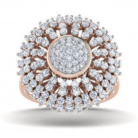Contemporary Bridal  Diamond Ring