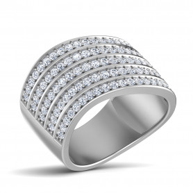 Contemporary Diamond wedding Ring