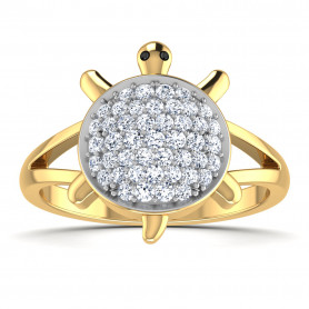 Harmony Tortoise Diamond  Ring - Nature's Collection