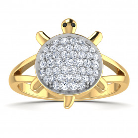 Harmony Tortoise Diamond  Ring - Nature's Collection