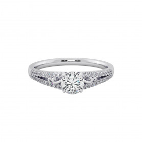 Vintage Inspired Diamond Engagement Ring 