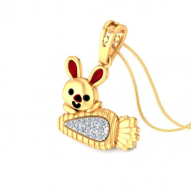 Character Diamond Pendant for Kids