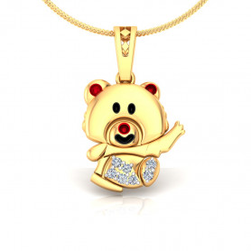 Character Diamond Pendant for Kids