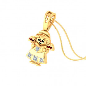 Angel Diamond Pendant for Kids