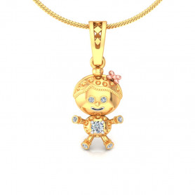 Diamond Character Pendant for Kids