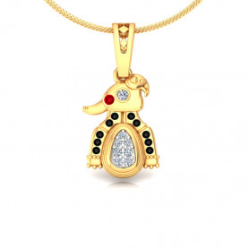 Diamond Penguin Pendant for Kids