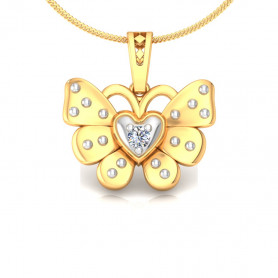 Mini Mouse Diamond Bow Pendant  - Kids