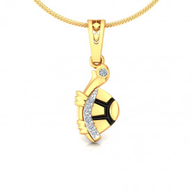 Tortoise Diamond Pendant for Kids