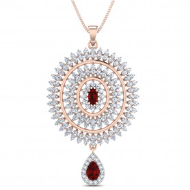 Diamond & Ruby Jewelry Set