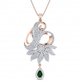 Diamond & Peridot Jewelry Set