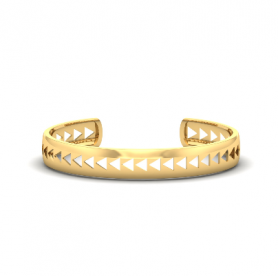 Men's Gold Cuff Bracelet - Motivic Collection