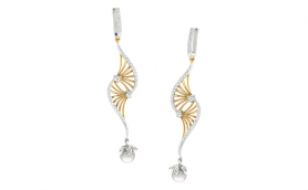 Filigree Dangler - Diamond & Pearl Filigree Dangler