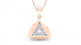  Diamond Pendant & Stud Jewelry Set