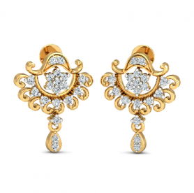 Diamond Mini Danglers - Temple Collection