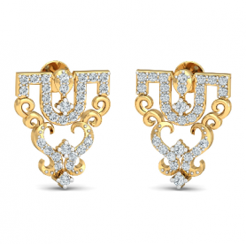 Diamond Mini Danglers - Temple Collection