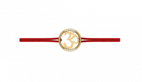 Threaded Charm Tie - Om Rakhi