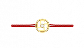 Swastik Rakhi - 10K Gold 