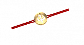 Trishul Rakhi - 10K Gold 