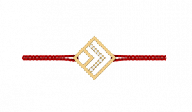 Threaded Charm Tie-Angled Rakhi