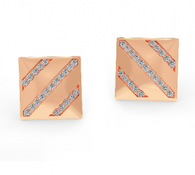 Diamond Button Studs