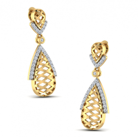 Filigree Diamond Earring