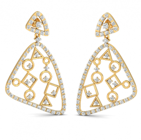 Filigree Diamond Earring