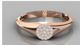 Casual Diamond Ring - For Her