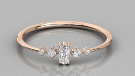 Casual Diamond Ring - For Her