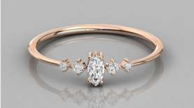 Casual Diamond Ring - For Her