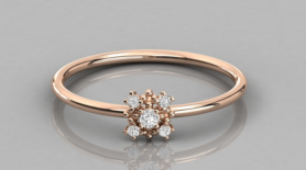 Casual Diamond Ring - For Her