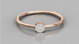 Floral Casual Diamond Ring - For Her