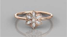  Diamond Ring For Her - Floral Collection