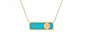 Turquoise & Diamond Pendant 