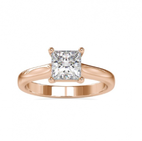 Single Diamond Wedding Band